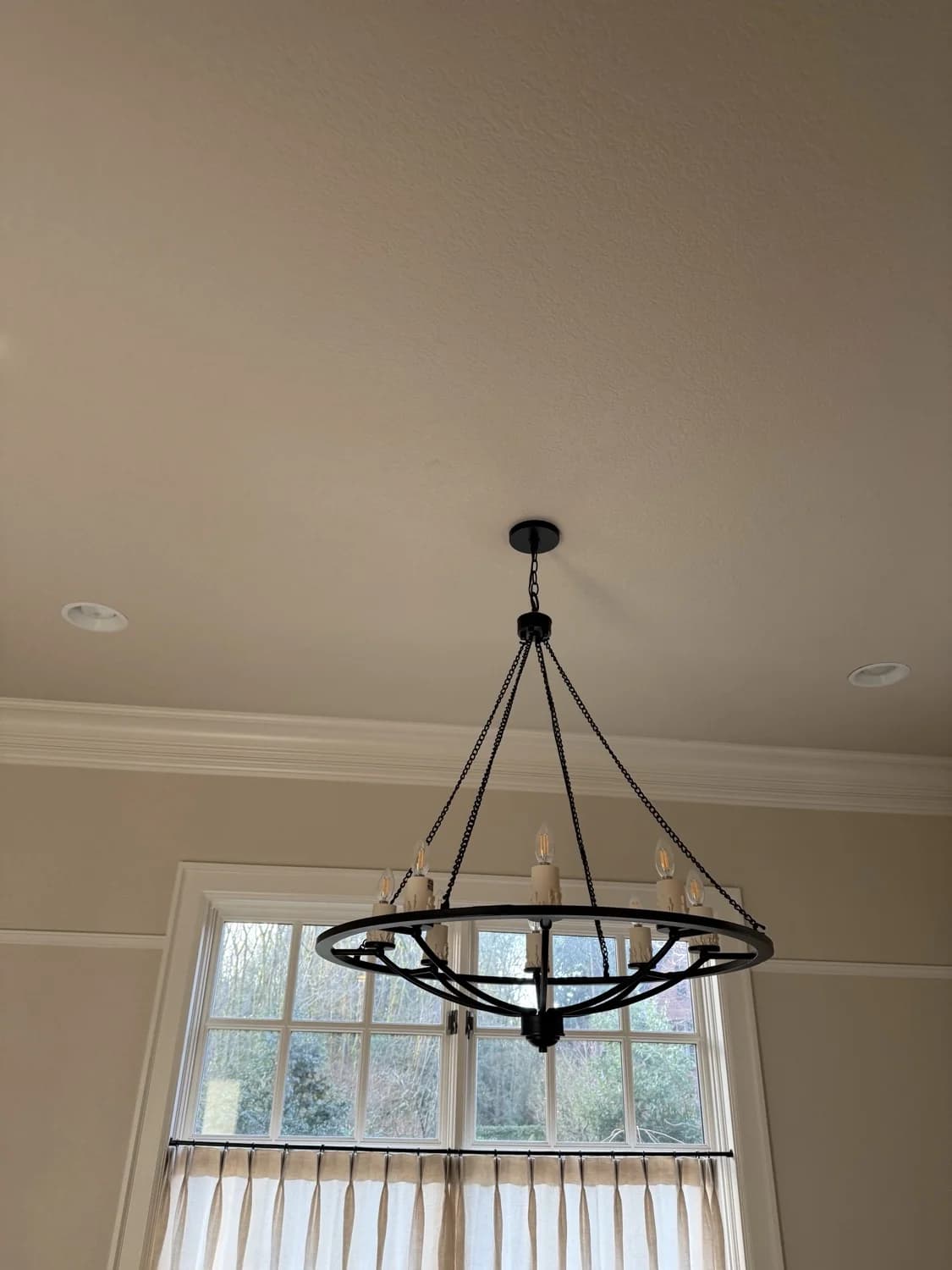 Install a chandelier