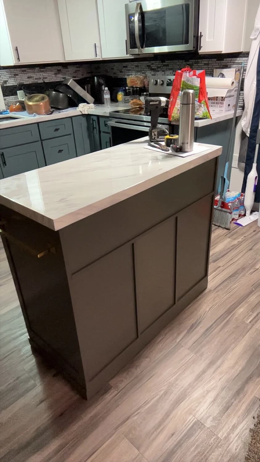 Assemble a kitchen island